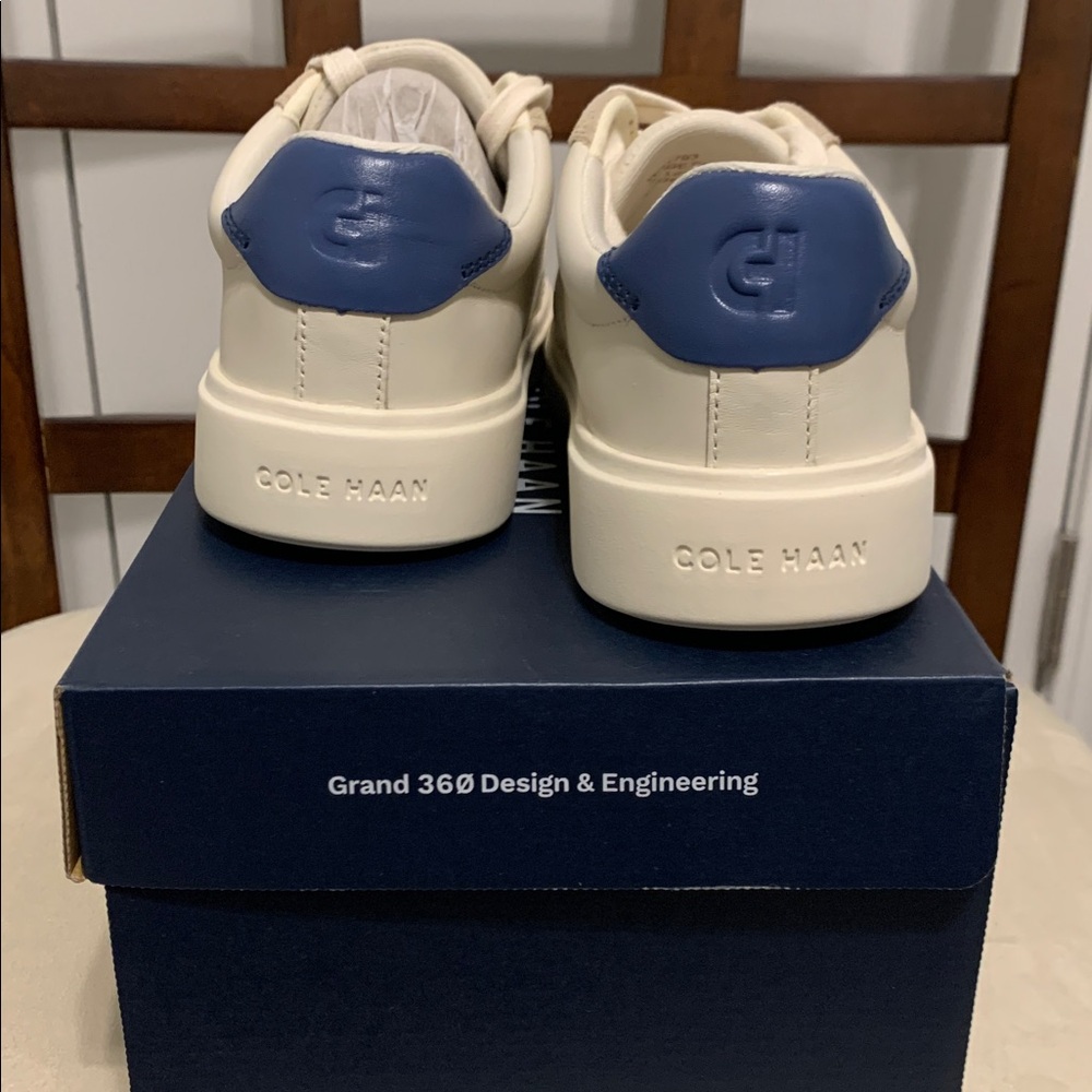 Cole Haan Women’s Beige and Navy Sneakers - Picture 5 of 11